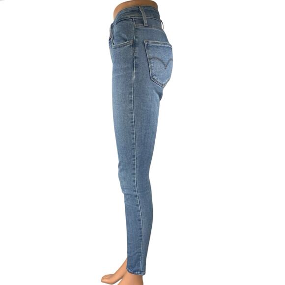 Levi's 721 Women's Blue High Rise Skinny Medium Wash Denim Jeans Pants Size 25 - Picture 2 of 5